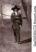Scout Art Print - Daniel Boone, Pioneer Scout