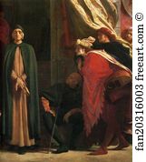 Dante In Exile Art Print - Dante In Exile. Detail