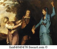 1760 61 Art Print - David Garrick Between Tragedy And Comedy