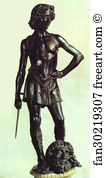 1473 1475 Bronze Museo Nazionale Del Bargello Art Print - David