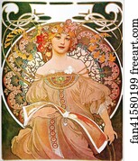 Mucha Art Print - Daydream