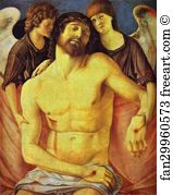 Support Art Print - Dead Christ Supported By Two Angels