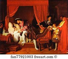 1818 Art Print - Death Of Leonardo Da Vinci