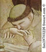 Death Of St Francis And Inspection Of Stigmata Art Print - Death Of St. Francis And Inspection Of Stigmata. Detail