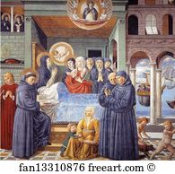Death Of St Monica Art Print - Death Of St. Monica