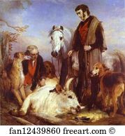 Bulls Art Print - Death Of The Wild Bull