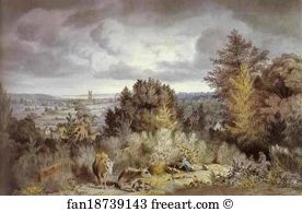 Vale Art Print - Dedham Church And Vale