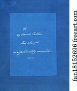 John George Children Art Print - Dedication To Anna Atkins's Father, John George Children