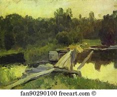 1892 Oil On Canvas Private Collection Art Print - Deep Waters