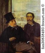 Friend Art Print - Degas And Evariste De Valernes, Painter And A Friend Of The Artist