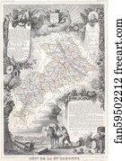 Haute Art Print - Dept. De La Haute Garonne