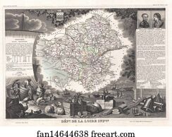 Dept De La Loire Art Print - Dept. De La Loire Infre.