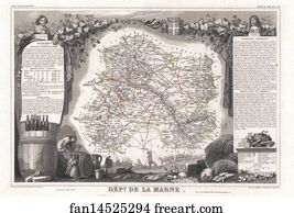 Dept De La Marne Art Print - Dept. De La Marne.