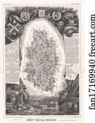 Dept De La Meuse Art Print - Dept. De La Meuse.