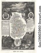 Dept Du Jura Art Print - Dept. Du Jura