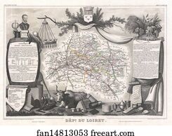 Loiret Art Print - Dept. Du Loiret.