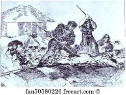 Desastre De La Guerra Art Print - Desastre De La Guerra, 28; Populacho (Mob)