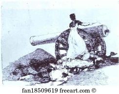 Disaster Art Print - Desastre De La Guerra (Disasters Of War) 7; Que Valor!
