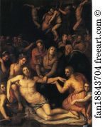 Descent From The Cross And Lamentation Art Print - Descent From The Cross And Lamentation