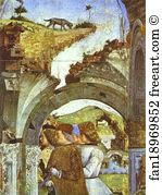 1470s Fresco Palazzo Schifanoia Art Print - Detail From "march" From The Cycle Of The Months