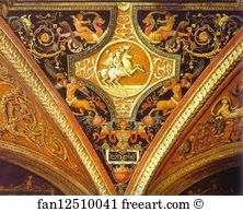 Detail Of The Ceiling Art Print - Detail Of The Ceiling