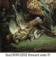 Diana After The Hunt Art Print - Diana After The Hunt. Detail