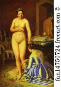 1846 Oil On Canvas The Tretyakov Gallery Art Print - Diana Dressing