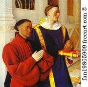 Stephen Art Print - Diptych De Moulin. Etienne Chavalier Presented By St. Stephen. Right Panel