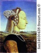 Batista Sforza Art Print - Diptych Portraits Of Federico Da Montefeltro, Duke Of Urbino, And His Wife, Batista Sforza