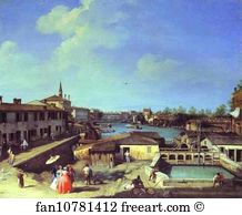 1742 Art Print - Dolo On The Brenta