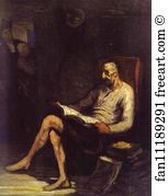 Don Quixote Art Print - Don Quixote Reading