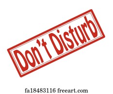 Free art print of Do not disturb. Rubber stamp with text do not disturb ...