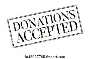 Free art print of Donor Word Red Name Tag Sticker Shirt Donation ...