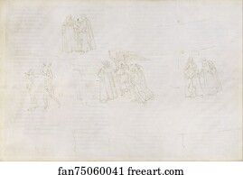 Drawings For Dante S Divine Comedy Art Print - Drawings For Dante´s Divine Comedy (Purgatorio 17)
