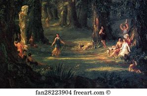 Co Art Print - Dream Of Arcadia. Detail