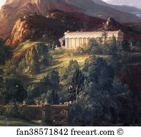 1 4 Art Print - Dream Of Arcadia. Detail