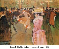 Training Art Print - Dressage Des Nouvelles, Par Valentin Le Désossé / Training Of The New Girls By Valentin "the Boneless" (Moulin-Rouge)