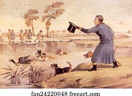 Duck Art Print - Duck Baiting