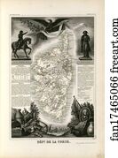 Dept De La Corse Art Print - Dépt. De La Corse (Région Du Sud)