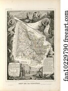 Gironde Art Print - Dépt. De La Gironde (Région Du Sud)