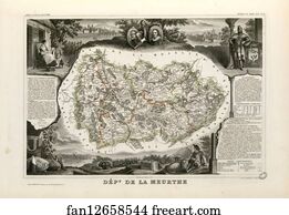 Meurthe Art Print - Dépt. De La Meurthe (Région Du Nord-Est)