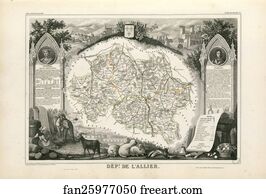 Centre Art Print - Dépt. De L'allier (Région Du Centre)