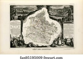Nord Art Print - Dépt. Des Ardennes (Région Du Nord)