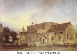 Port Sunlight Art Print - East Bergholt Church