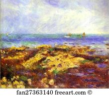 Tide Art Print - Ebbing Tide At Yport (Marée Basse À Yport)