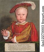 As A Child Art Print - Edward Vi As A Child