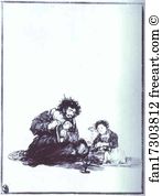 Diligent Art Print - El Ciego Trabajador (Diligent Blind Man)