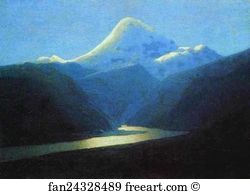 Elbrus Art Print - Elbrus In The Evening