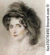 Duchess Of Devonshire Detail Art Print - Elizabeth, Duchess Of Devonshire. Detail