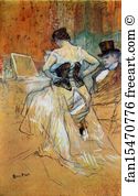 Down Art Print - Elles: Woman In A Corse